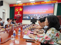 Đoài Phương tiếp sóng trực tuyến Hội nghị triển khai, thi hành Luật Thủ đô