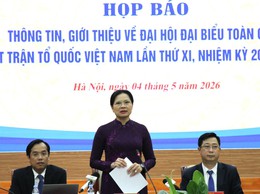 Chào mừng Đại hội đại biểu toàn quốc MTTQ Việt Nam lần thứ XI, nhiệm kỳ 2026 – 2031