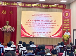 Đảng ủy phường Phương Liệt tổ chức sinh hoạt chuyên đề về Nghị quyết số 02-NQ/TW của Bộ Chính trị
