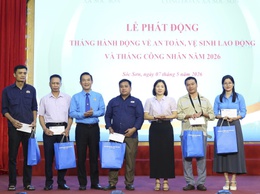 CÔNG ĐOÀN XÃ SÓC SƠN PHÁT ĐỘNG THÁNG CÔNG NHÂN VÀ THÁNG HÀNH ĐỘNG VỀ AN TOÀN, VỆ SINH LAO ĐỘNG NĂM 2026