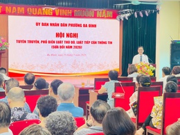 Phường Ba Đình tổ chức Hội nghị tuyên truyền, phổ biến Luật Thủ đô và Luật Tiếp cận thông tin sửa đổi năm 2026