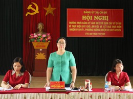 ĐẢNG ỦY XÃ CỔ ĐÔ LÀM VIỆC VỚI CỤM CẤP ỦY SỐ 08, TRIỂN KHAI NHIỆM VỤ TRỌNG TÂM QUÝ II NĂM 2026