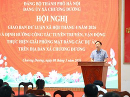 Xã Chương Dương giao ban dư luận xã hội, định hướng công tác tuyên truyền, giải phóng mặt bằng