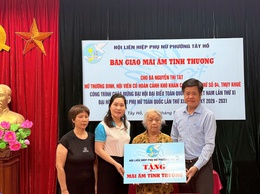 Hội LHPN phường Tây Hồ tổ chức nghiệm thu và bàn giao công trình “Mái ấm tình thương”