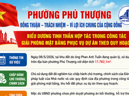 Người dân phường Phú Thượng đồng thuận, tích cực phối hợp bàn giao mặt bằng phục vụ dự án