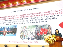 Phường Hà Đông  triển khai thực hiện Chỉ thị số 09-CT/TU và Quy định số 11-QĐ/TU của Thành uỷ Hà Nội