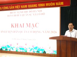 XÃ CỔ ĐÔ KHAI MẠC HUẤN LUYỆN LỰC LƯỢNG DÂN QUÂN NĂM 2026