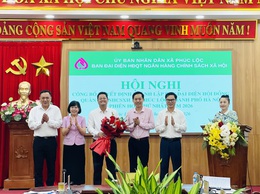 UBND xã Phúc Lộc tổ chức Hội nghị công bố Quyết định thành lập Ban đại diện HĐQT NHCSXH xã Phúc Lộc; phiên họp thứ nhất năm 2026