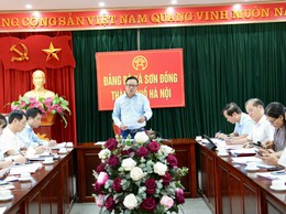 Xã Sơn Đồng báo cáo kết quả thực hiện giải quyết 05 điểm nghẽn trên địa bàn xã 