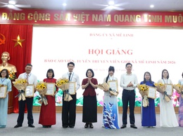 Xã Mê Linh tổ chức Hội giảng Báo cáo viên, Tuyên truyền viên giỏi năm 2026