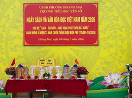 Trường Tiểu học Yên Sở tổ chức Ngày sách và văn hóa đọc Việt Nam năm 2026 chào mừng kỉ niệm 72 năm chiến thắng Điện Biên Phủ (7/5/1954 - 7/5/2026)