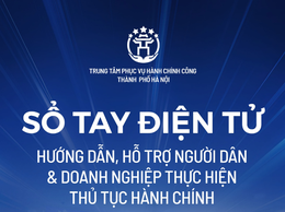 Sổ tay điện tử hướng dẫn thủ tục hành chính của thủ đô Hà Nội
