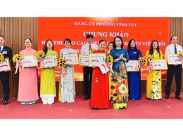 CHUNG KHẢO HỘI THI BÁO CÁO VIÊN, TUYÊN TRUYỀN VIÊN GIỎI PHƯỜNG VĨNH TUY NĂM 2026