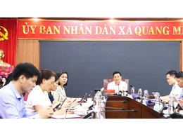 Xã Quang Minh nghe báo cáo, đề xuất triển khai xây dựng Trung tâm điều hành thông minh (IOC)