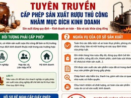 TUYÊN TRUYỀN CẤP PHÉP SẢN XUẤT RƯỢU THỦ CÔNG NHẰM MỤC ĐÍCH KINH DOANH