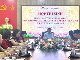Đảng ủy xã Bát Tràng gặp mặt các thí sinh vào vòng chung khảo Hội thi báo cáo viên, tuyên truyền viên giỏi năm 2026