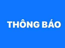 THÔNG BÁO 

