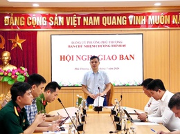 Phường Phú Thượng tổ chức họp giao ban Ban Chủ nhiệm Chương trình 05, triển khai nhiệm vụ trọng tâm năm 2026