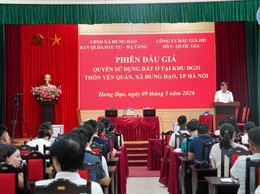 UBND XÃ HƯNG ĐẠO TỔ CHỨC THÀNH CÔNG PHIÊN ĐẤU GIÁ QUYỀN SỬ DỤNG ĐẤT ĐỐI VỚI 19 LÔ ĐẤT THUỘC DỰ ÁN ĐG31 THÔN YÊN QUÁN
