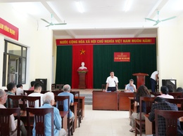 Các hộ dân thuộc TDP Tràng An đồng thuận bàn giao mặt bằng thực hiện dự án Cải tạo, nâng cấp Quốc lộ 6 đoạn Ba La – Xuân Mai