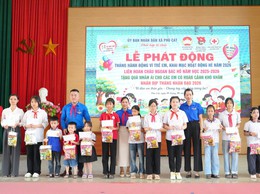 168 thiếu nhi tiêu biểu được tuyên dương tại Liên hoan Cháu ngoan Bác Hồ xã Phú Cát năm học 2025 – 2026