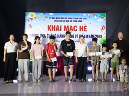 Thôn Đông, thôn Đoài khai mạc hè, phát động Tháng hành động vì trẻ em năm 2026