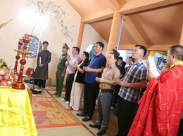 Thượng Phúc trang trọng tổ chức Lễ cầu siêu và động thổ quy tập các phần mộ phục vụ giải phóng mặt bằng Dự án Khu đô thị thể thao Olympic