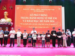Xã Thanh Oai phát động Tháng hành động vì trẻ em và khai mạc hè năm 2026