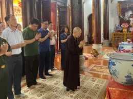 Phường Yên Sở thăm, chúc mừng đại lễ Phật Đản Phật lịch 2570 - Dương lịch 2026 tại chùa Sở Thượng