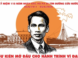 Kỷ niệm 115 năm Ngày Bác Hồ ra đi tìm đường cứu nước (05/6/1911 - 05/6/2026)