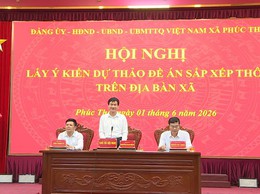 Phúc Thọ tổ chức Hội nghị lấy ý kiến về phương án sắp xếp, sáp nhập thôn