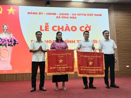 ỨNG HÒA TRAO CỜ THI ĐUA CỦA THÀNH PHỐ VÀ TRIỂN KHAI NHIỆM VỤ TRỌNG TÂM THÁNG 6/2026.
