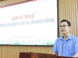 CÔNG ĐOÀN XÃ SÓC SƠN TỔ CHỨC TẬP HUẤN NGHIỆP VỤ CÔNG TÁC CÔNG ĐOÀN NĂM 2026