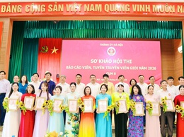 Thí sinh Nguyễn Phương Oanh xã Quốc Oai xuất sắc giành giải Nhì Hội thi Báo cáo viên, tuyên truyền viên giỏi Thành phố Hà Nội Năm 2026 - Cụm thi số 8