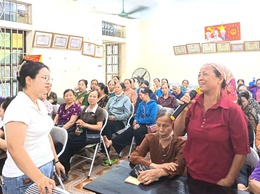 Trạm Y tế xã Đoài Phương hưởng ứng tháng hành động vì người cao tuổi