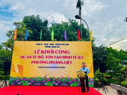 Lễ khởi công Dự án tu bổ, tôn tạo Đình Tứ Kỳ, phường Hoàng Liệt; Ra quân hưởng ứng phong trào “Toàn dân chung tay bảo vệ môi trường, vì Thủ đô xanh - sạch - đẹp”