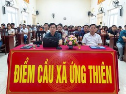 ỨNG THIÊN THAM DỰ HỘI NGHỊ TRỰC TUYẾN SƠ KẾT 1 NĂM VẬN HÀNH CHÍNH QUYỀN ĐỊA PHƯƠNG HAI CẤP CỦA THÀNH PHỐ HÀ NỘI