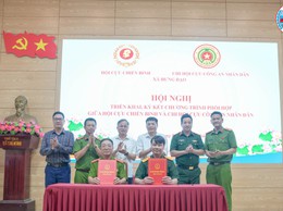 HỘI NGHỊ TRIỂN KHAI, KÝ KẾT CHƯƠNG TRÌNH PHỐI HỢP GIỮA HỘI CỰU CHIẾN BINH XÃ VÀ CHI HỘI CỰU CÔNG AN NHÂN DÂN XÃ HƯNG ĐẠO