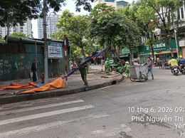 Phường Yên Hòa hoàn thành giải tỏa Chợ tạm tại ô đất C2, Khu đô thị Trung Hòa - Nhân Chính