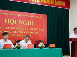 Ông Nguyễn Minh Hải - Phó Bí thư Đảng uỷ, Chủ tịch UBND xã tiếp xúc cử tri trước kỳ họp thứ hai HĐND xã khóa II, nhiệm kỳ 2026 – 2031