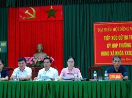TỔ ĐẠI BIỂU SỐ 06 HĐND XÃ KHOÁ XXIV TIẾP XÚC CỬ TRI TẠI CÁC THÔN TỪ CHÂU VÀ CHÂU MAI