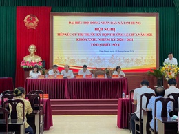 04 tổ đại biểu HĐND xã Tam Hưng tiếp xúc cử tri trước kỳ hợp thường lệ giữ năm 2026