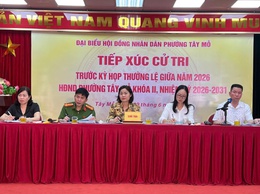 Hội nghị tiếp xúc cử tri trước kỳ họp thường lệ giữa năm 2026