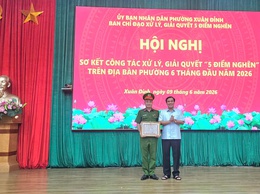 Phường Xuân Đỉnh Sơ kết 6 tháng đầu năm 2026 công tác điều hành, xử lý và giải quyết 05 điểm nghẽn trên địa bàn.