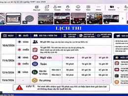 THÔNG TIN LỊCH THI CẦN BIẾT VỀ KỲ THI TỐT NGHIỆP THPT NĂM 2026