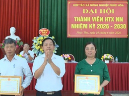 Đại hội Hợp tác xã Nông nghiệp Phúc Hoà nhiệm kỳ 2026–2030: Mở ra chặng đường phát triển mới
