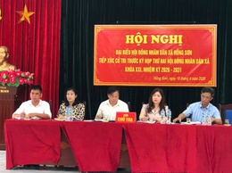 Đại biểu HĐND xã Hồng Sơn (tổ đại biểu số 03) tiếp xúc cử tri trước Kỳ họp thứ hai HĐND xã Hồng Sơn khóa XXI, nhiệm kỳ 2026-2031