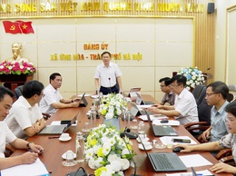 XÃ ỨNG HÒA ĐÁNH GIÁ TIẾN ĐỘ GIẢI PHÓNG MẶT BẰNG CÁC DỰ ÁN TRỌNG ĐIỂM.