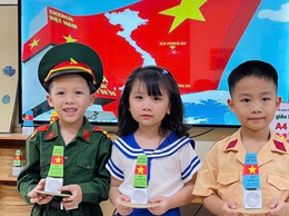 Trường mầm non Ninh Sở hưởng úng tuần lễ biển và hải đảo việt nam