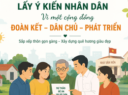 Xã Tam Hưng tổ chức lấy ý kiến Nhân dân về dự thảo Đề án sắp xếp thôn